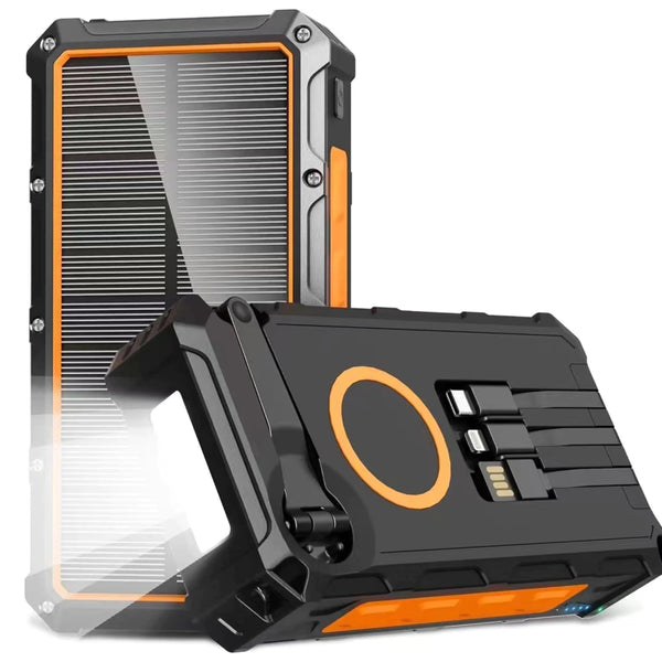 Solar Power Bank 36000mAh - Hand Crank Emergency Charger